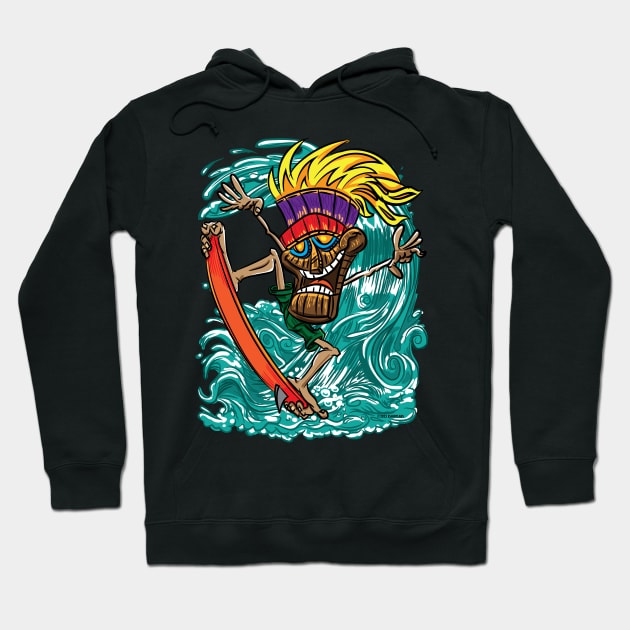 Tiki Surfer Hoodie by eShirtLabs